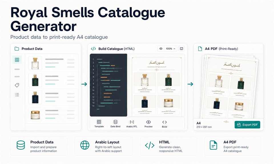 Royal Smells Catalogue Generator
